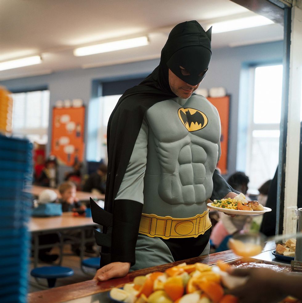 batman has lunch