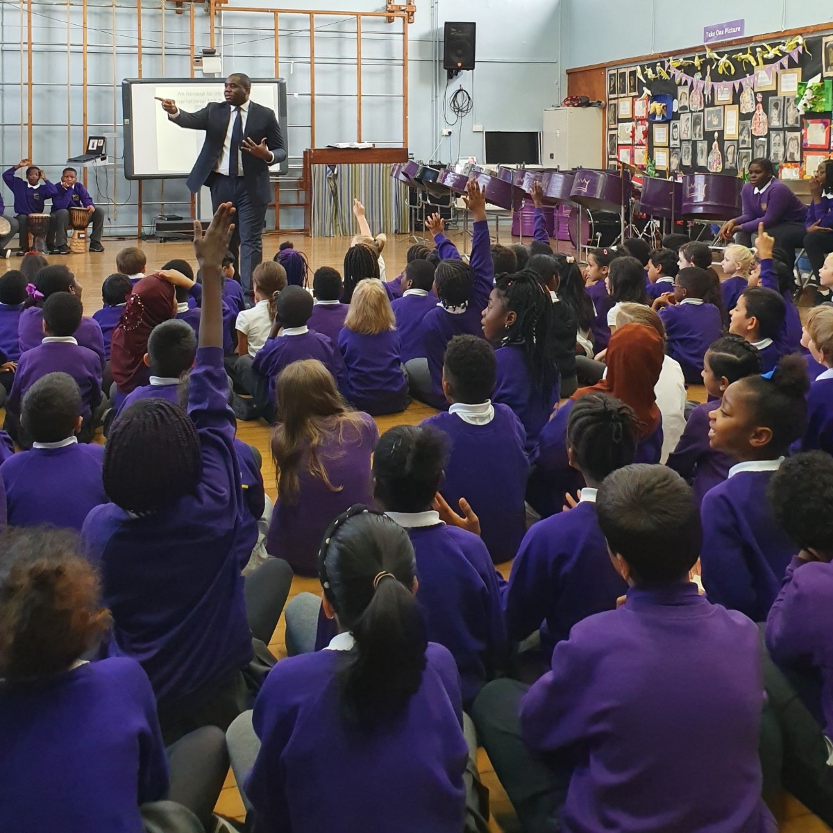 Kingsmead Primary MP David Lammy visits Kingsmead
